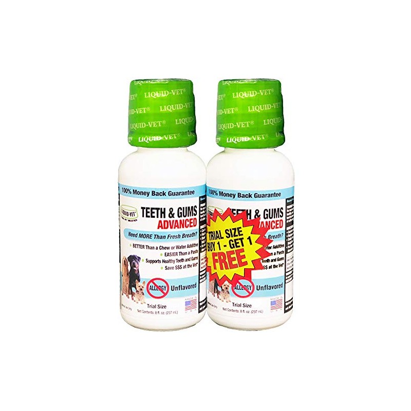 LIQUID-VET K9 Teeth & Gums Advanced Formula, Plain, 8 oz