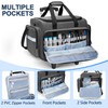 Damero Rolling Medical Bag with Detachable Trolley, Empty Emergency Response