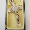 European LARGE 3" CROSS pendant 925 STERLING SILVER 4 MM
