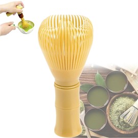 MURANEST Matcha Whisk - PP Resin Chasen for Matcha Tea, Easy Clean Japanese Style Whisker (Yellow)