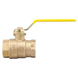 Watts 0555122 LFFBV-4 1 1 Inch Brass 2-Piece Full Port Ball Valve, Threaded End Connection, Chrome Plated Brass Ball