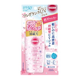Sun Cut KOSE Sunscreen Perfect UV Gel SPF 50+ PA++++++ Waterproof, Cherry Blossom Scent, 3.5 oz (100 g) (x 1)
