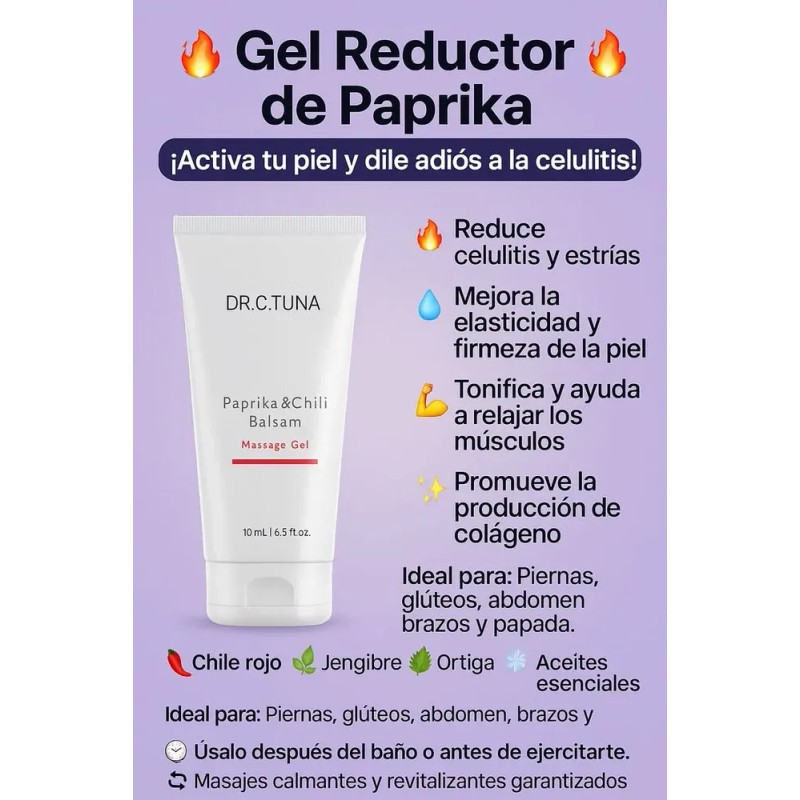 Set Corporal Gel Masaje Paprika Y Café Achicoria Sobrecitos