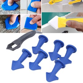 ViaGasaFamido 7Pcs Silicone Caulking Tools Caulk Nozzle Applicator Caulking Finisher Tools Spatulas Glue Removing Shovel Set for Kitchen Bathroom Window Sink Joint