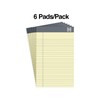 TRU RED Notepads, 5-inch x 8-inch, Narrow Ruled, Canary, 50