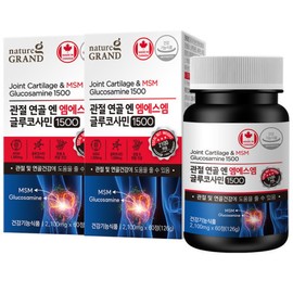 Elenital MSM Joint Glucosamine 60 tablets, 2 bottles, 2 months supply / MSM 엠에스엠 조인트 글루코사민 60정 2병 2개월분
