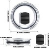 2 Pack 20 oz Magnetic Tumbler Lid with 4 Magnetic