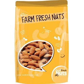 Freshly Roasted California Almonds with Pacific Sea Salt (2 Lbs.) - Roasted to Perfection in Small Batches for Added Freshness - Farm Fresh Nuts Brand