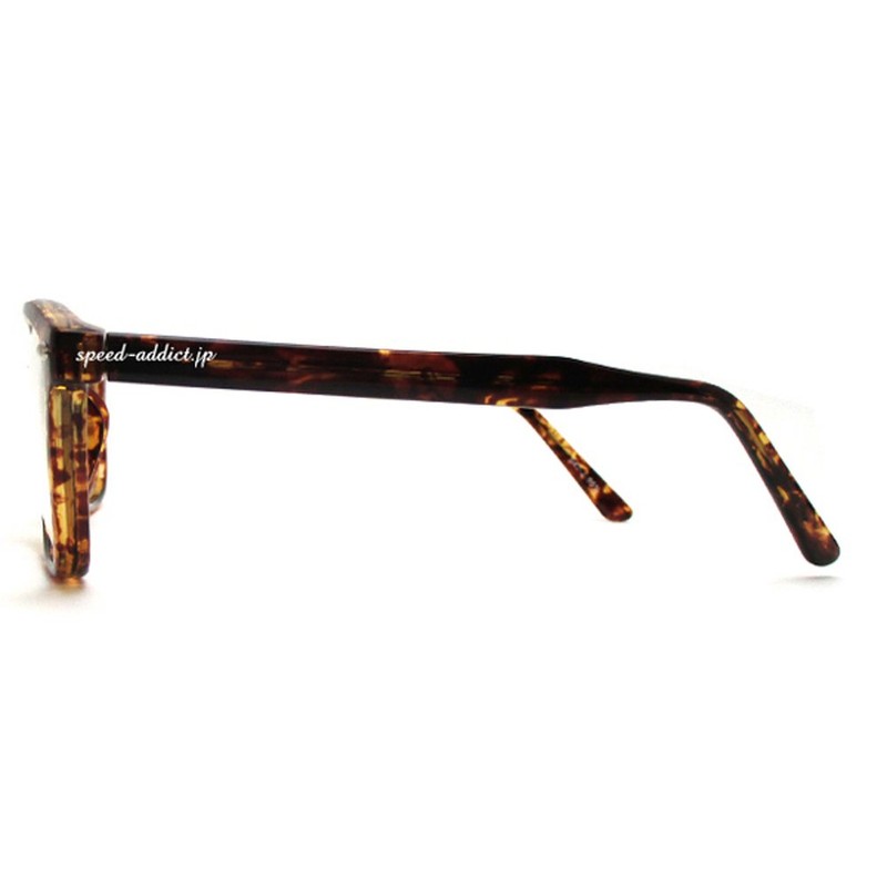 [DESIGN YEWEAR] Reinforced Square Wellington Sunglasses, Tortoise Shell x CLEAR