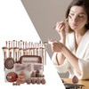 Makeup Brushes Foundation Set,56X Eyeshadow Blush Concealer Powder Applicator Brushes