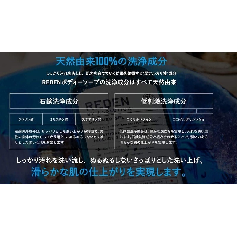 REDEN BODY SOAP (2 Refill Set) 13.5 fl oz (400