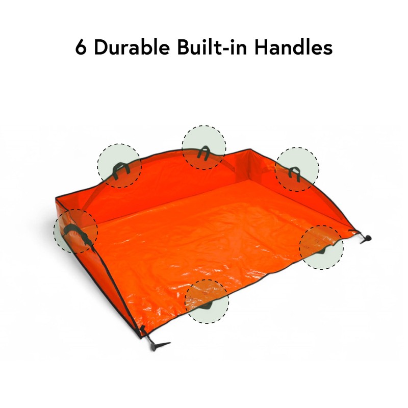 Leaf Tarp for Yard Cleanup – Wind-Proof Design Stays Put