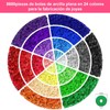 RUBOQE - Cuentas para Pulseras, 8600 Kit para Hacer Pulseras