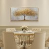 Tree of Life Wall Art - Big Gold Framed Canvas