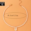 Sttiafay Pearl Choker Necklace for Women Beach Shell Necklace Clavicle