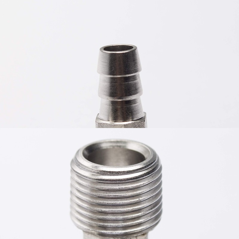 LTWFITTING 90 Degree Elbow Stainless Steel 316 Barb Fitting 3/8"