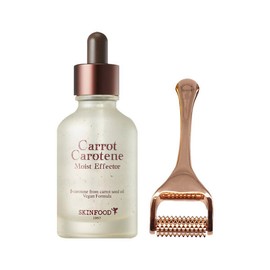 Skinfood 스킨푸드 캐롯 카로틴 모이스트 이펙터+롤러 괄사 로즈골드 당근앰플 Skinfood Carrot Carotene Moist Effect + Roller Gua Sha Rose Gold Carrot Ampoule