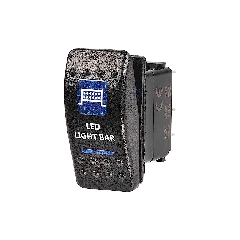 Narva 20A 12V Illuminated off/On Sealed Rocker Switch with LED