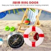 10pcs Mini Life Ring Miniature Swimming Ring Nautical Life Ring