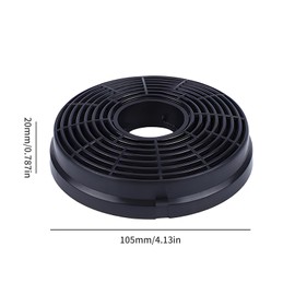 Wjelet 2PCS Carbon Filter for Cooker Hoods, Recirculating Carbon Charcoal Filters Compatible with Respekta Lamona HJA2480 HJA2908 LAM2401, Extractor Vent Fan Replacement, Easy Install Round Filters