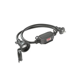 Eco PVC Flame Retardant Material Extension Cord with Switch 3.3 ft (1 m), 1 Outdoor, Rainproof, Dustproof, Rust Proof Screws, PSE Certified, Outdoor/Indoor Use, Waterproof Outdoor, 2P, Tracking