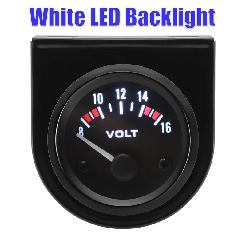 BLLYOGU 2"(52mm) DC12V Voltmeter Digital Volt Gauge Voltage Meter Kit