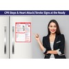 Adult CPR and Heart Attack and Stroke, Rescue Charts (2