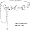 Weenkeey Moon Waist Chain Fashion Metal Chain Belt Adjustable Body