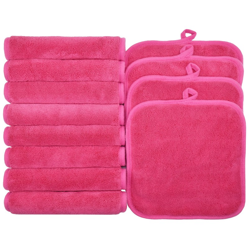 Paños desmaquillantes para cara, ojos, labios, almohadillas desmaquillantes reutilizables, paños