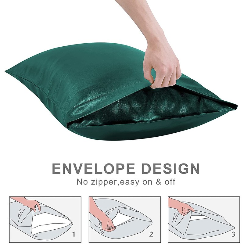 Satin Pillowcase, T Tersely 2 Pack 20"x 30" Silk Satin