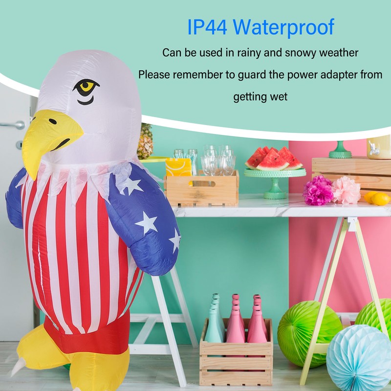 Inflatable Eagle Patriotic Independence Day Decor IP44 Waterproof Blow Up