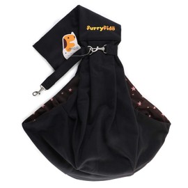 FURRY FIDO Dog Carriers for Small Dogs - Breathable Cat Dog Bag - Handsfree Pet Sling Carrier - Travel Puppy Carrying Bag - Classic Pet Sling
