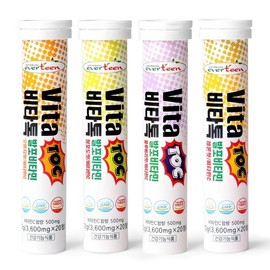 UnKnown Everteen Vitatalk foaming vitamin C lemon flavor + orange flavor + green grape flavor + blueberry flavor, 80 tablets, 1 set 80 tablets × 1 set / 에버틴 비타톡 발포 비타민C 레몬맛+오렌지맛+청포도맛+블루베리맛, 80정, 1세트 80정 × 1세트