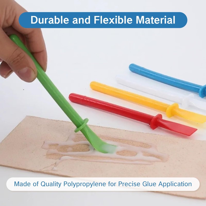 NIIIYTYB 15PCS Silicone Glue Brush and Plastic Spreader Tool Set