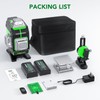 FELLAT Laser Level, 4x360° Self Leveling Green Cross Line Laser