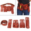 DEWIN 5 in-1 Tool Belt, Leather Scaffolding Tool Pouch with