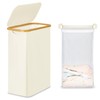 efluky Slim Laundry Basket with Lid, Narrow Laundry Hamper with