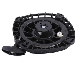 Qiilu Conjunto de arranque de retroceso, conjunto de arranque de arrastre del motor apto para Robin SP170 EX170 20A-50211-00 negro