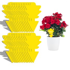 Fruit Fly Traps,Double-sided Fungus Gnat Sticky Catcher,for Greenhouses, Orchards, Indoor Home,Balcony,Farms,Trash Bin,Backyard Garden Variety Insects Fly Control Trap,Non-Toxic, Waterproof (26 Pcs)