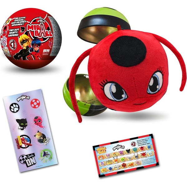 Miraculous Ladybug MiraBall, 3-in-1 Surprise, 1 Pack, Blind Box Toys