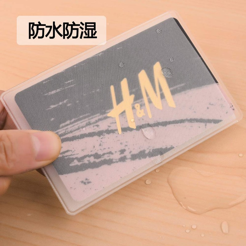 Card Case, Set of 20, Horizontal Insert, Transparent, Thin, Lightweight,