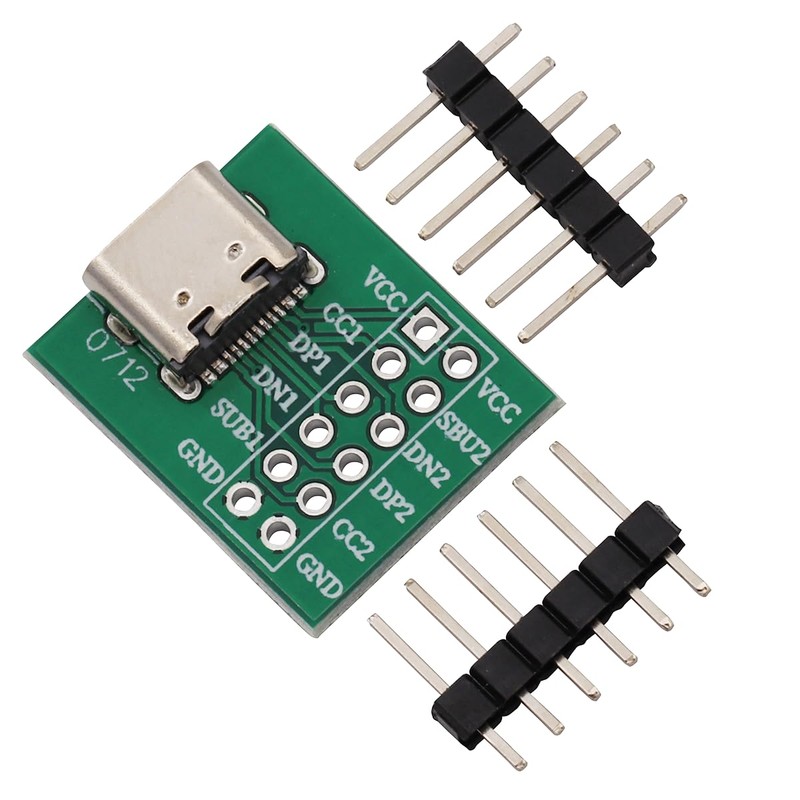 Heevhas USB Type-C to DIP PCB Connector Pin Board Test