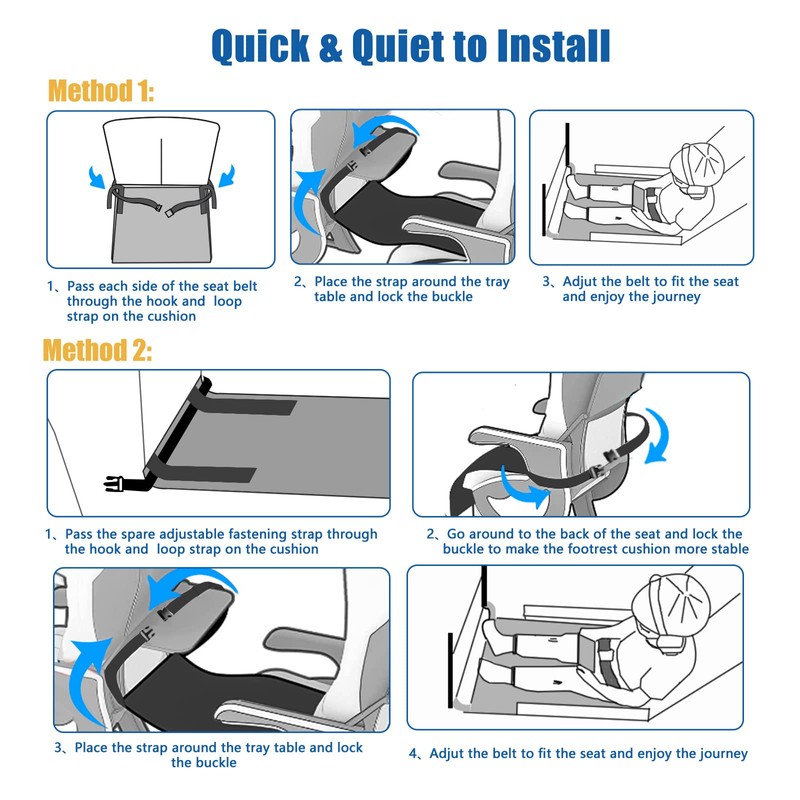 Airplane Bed for Toddler, Airplane Footrest for Kids Seat Extender,