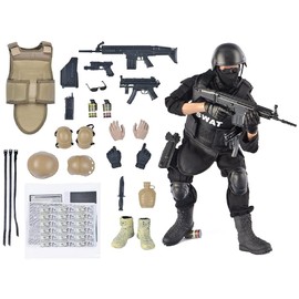 7Buy 12in Action Figures Toy 1:6 Stand Bendable Soldier Model Toy (Medic)