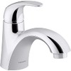 KOHLER Sterling 24819-4N-CP Valton Single-Handle Bathroom Sink Faucet, 0.5 GPM,