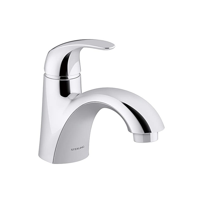 KOHLER Sterling 24819-4N-CP Valton Single-Handle Bathroom Sink Faucet, 0.5 GPM,