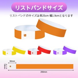 Disposable Wristbands 12 Colors 100 / 200 Sheets / 500 Sheets / 1000 Sheets / 1000 Sheets / Event Access Control Synthetic Paper Waterproof Entrance Festival Music Live Club Party Sports Event