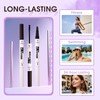 Microblading Eyebrow Pen-Tinted Brow Mascara，Brow Pencil, 2 in 1 Waterproof