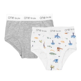 Baby Creysi Ropa Interior Pack de 2 para Bebé Algodón Hipoalergénico, Gris, 3 Años