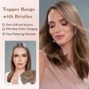TESS Clip-In Hair Topper with Bangs, Brown Mix Blonde, 45